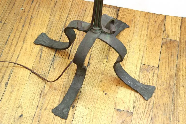 Mid-Century Modern Wrought Iron Standing Lamp