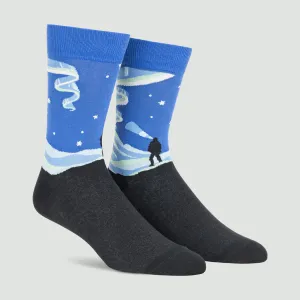 Northern Lights (Glow in The Dark) Men's Crew Socks