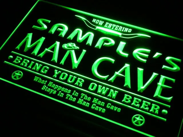 pb Name  Custom Man Cave  Bar Neon Light Light Signs