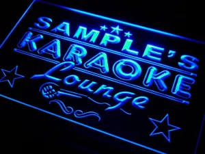 pk Name  Custom Karaoke Lounge Bar  Neon Light Signs with On/Off Switch 7 Colors 4 Sizes