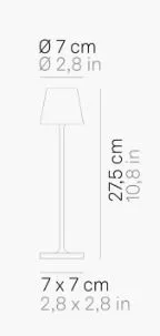 Poldina Micro Cordless Table Lamp / White