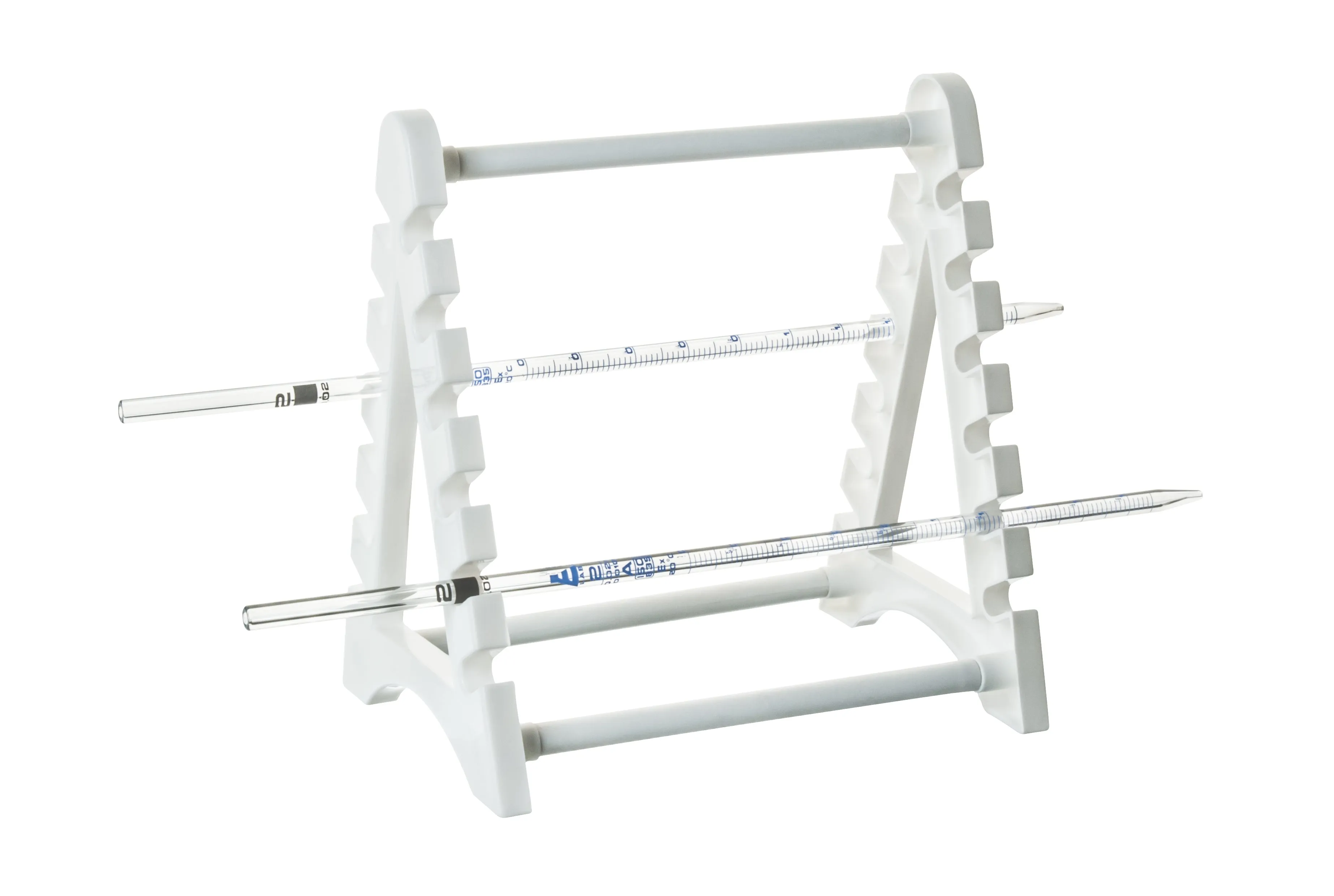 Polypropylene Pipette Rack - Holds 12 Pipettes Horizontally - Eisco Labs