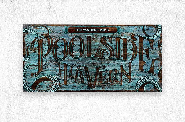 Pool Signs - Patina Poolside Tavern Sign