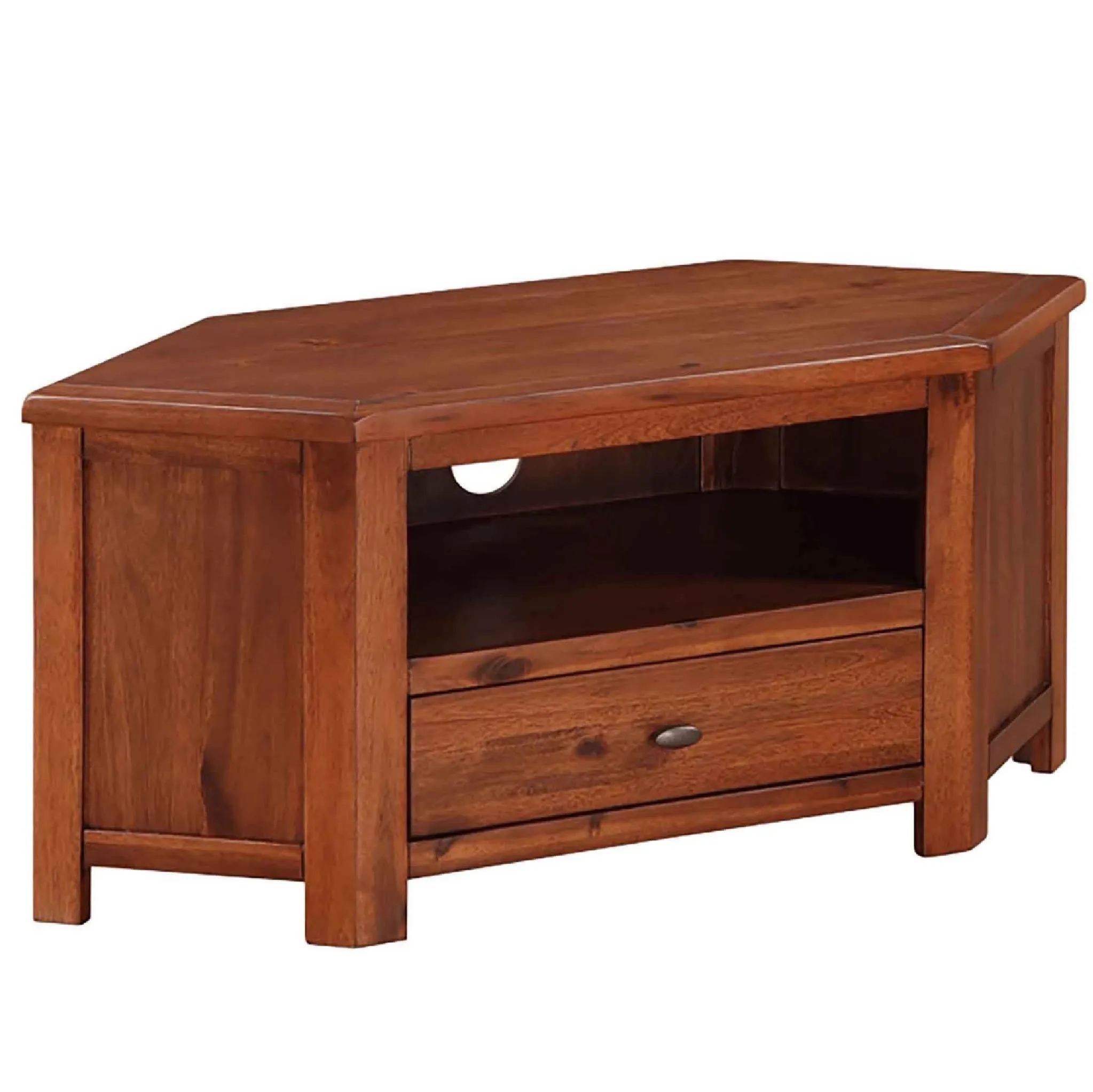 Prussia Acacia Corner TV Stand