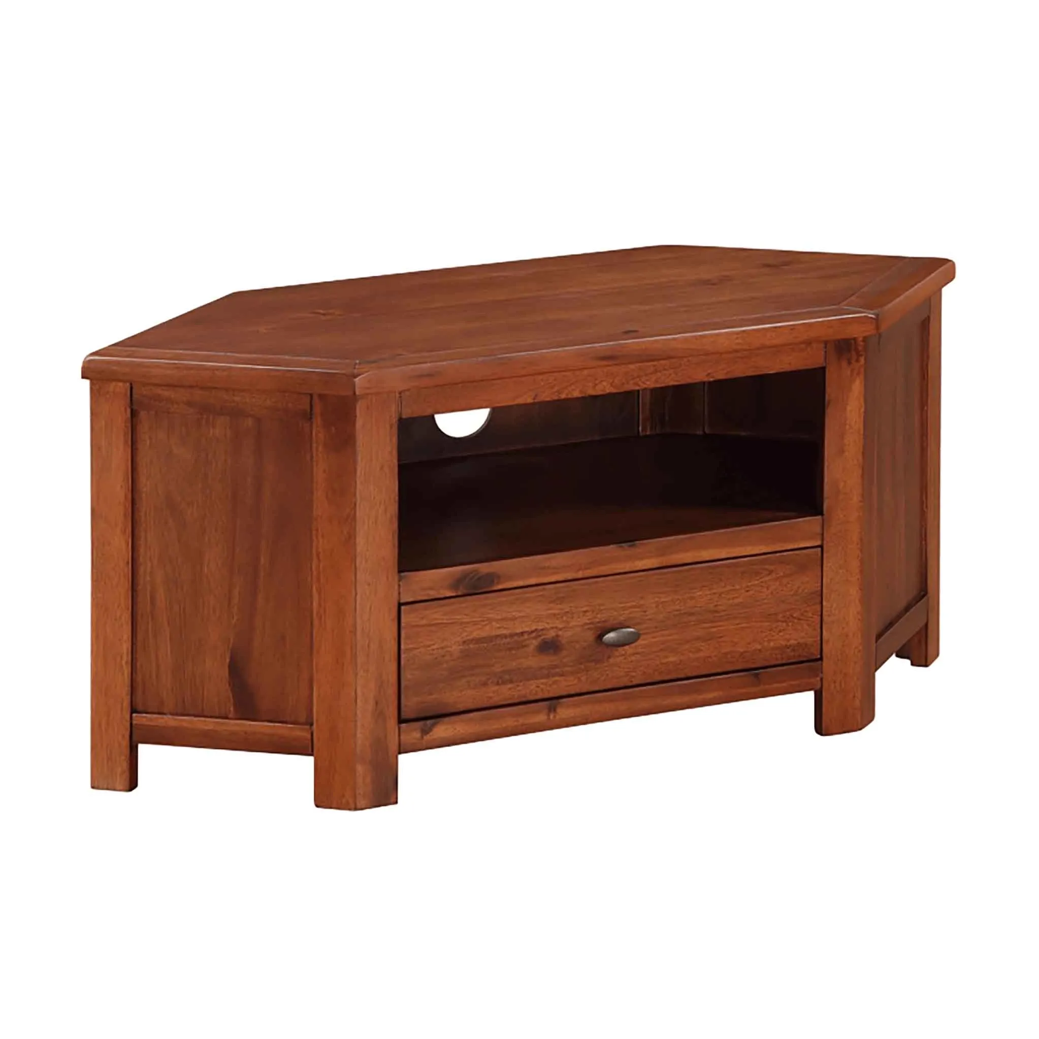 Prussia Acacia Corner TV Stand