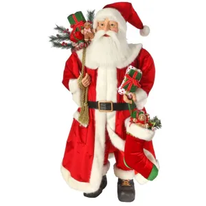 Regency International 52" Candy Kitchen Santa with Sack & Stocking