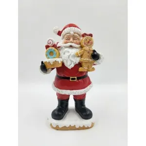 Regency International 9" Resin Santa with Sweets