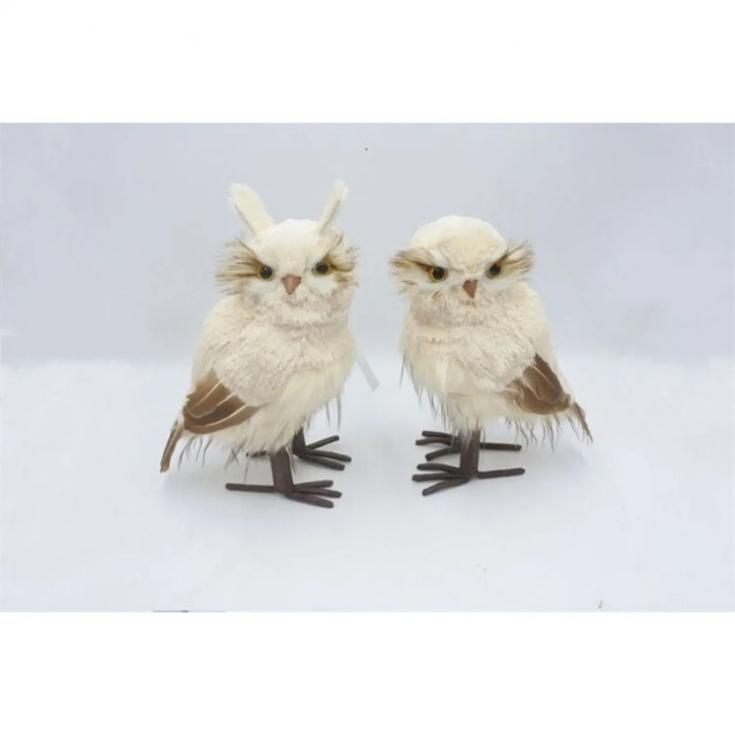 Regency International Natural Snow Owl, Set Of 2, Assortment