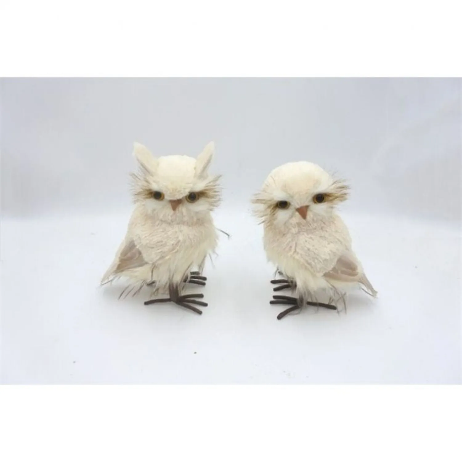 Regency International Natural Snow Owl, Set Of 2, Assortment