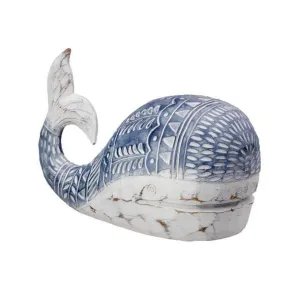 Regency International Resin 'Carved' Whale 9.75"