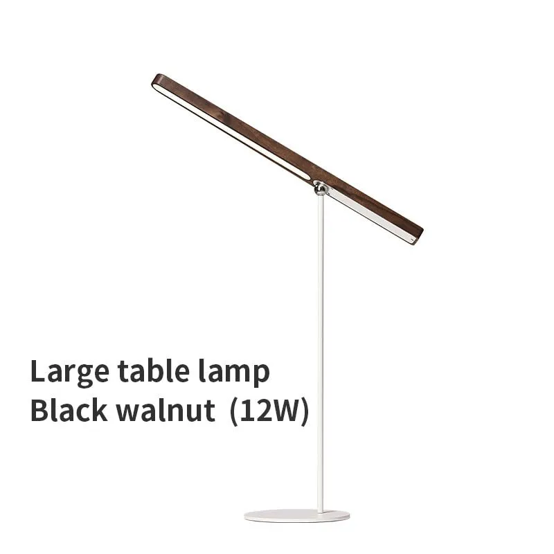 Rotatable LED Wooden Table Lamp with USB Charging