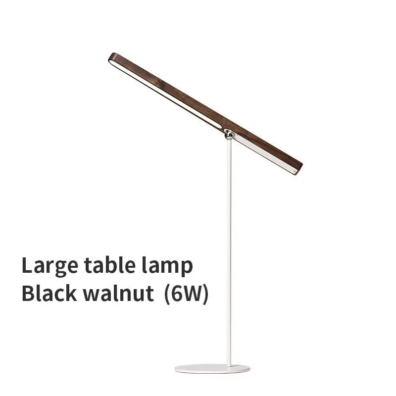 Rotatable LED Wooden Table Lamp with USB Charging