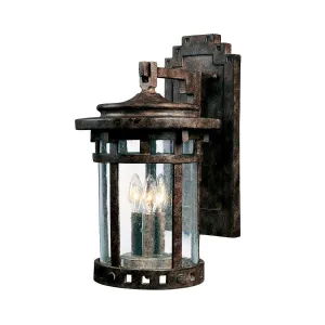 Santa Barbara DC 20 In. 3 Lights Outdoor Wall Light Bronze Finish