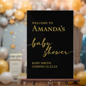 Script Baby Shower Sign