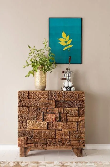 Shanti Surprise Puzzle Brown Mango Wood Dresser