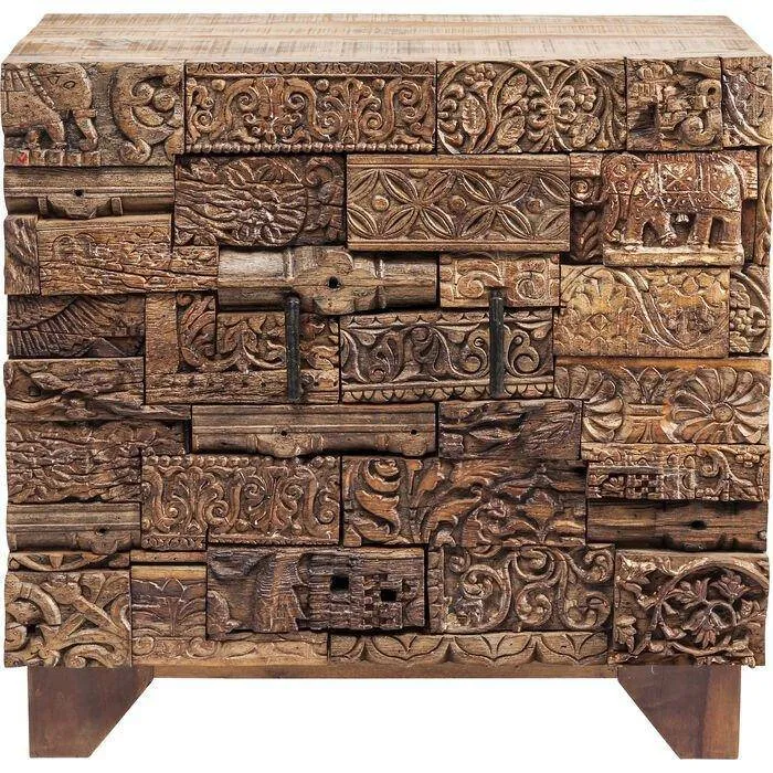 Shanti Surprise Puzzle Brown Mango Wood Dresser