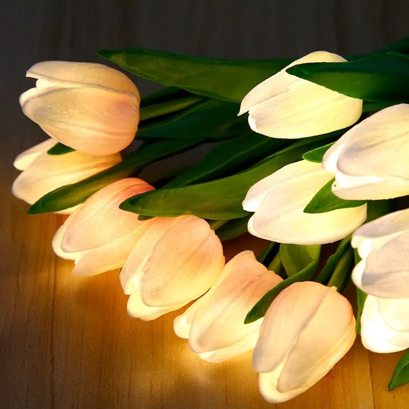 Tulip Shaped Floral Table Lamp