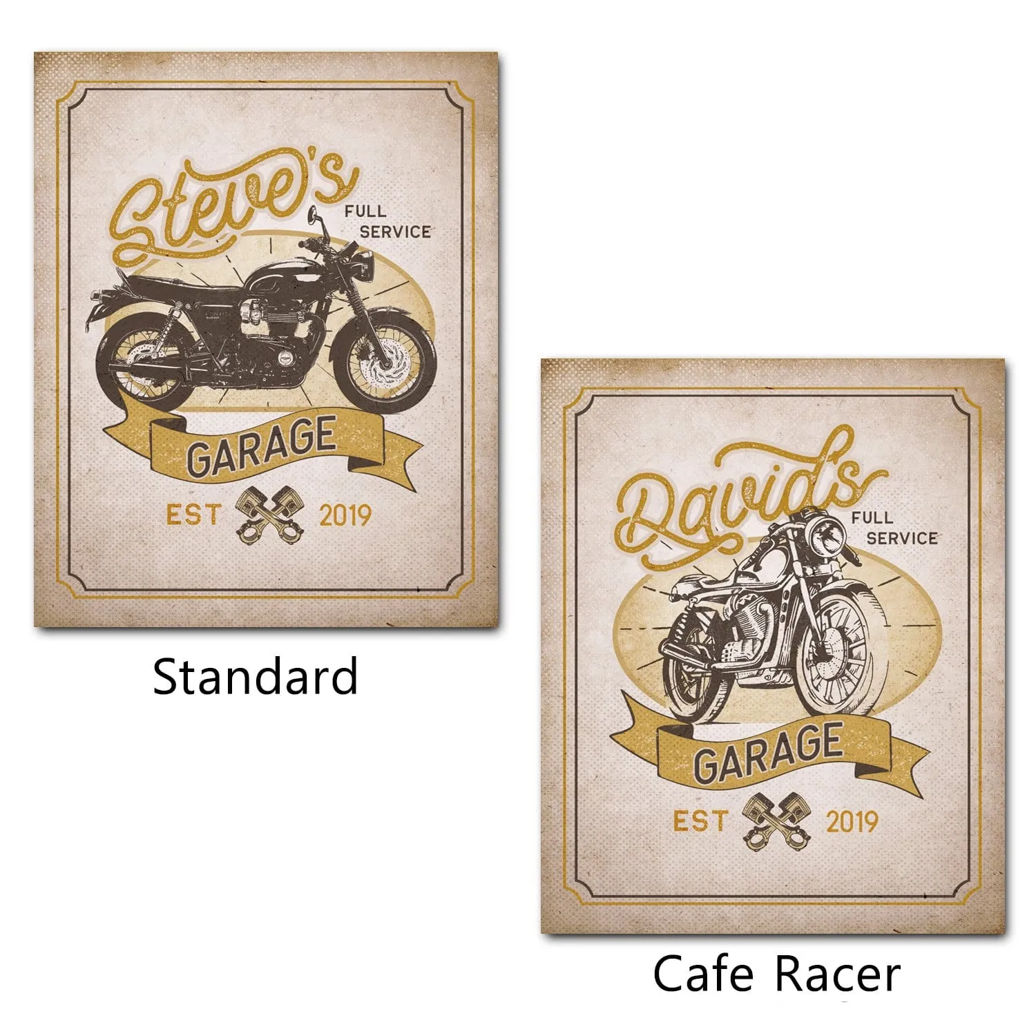 Vintage Motorcycle Signs